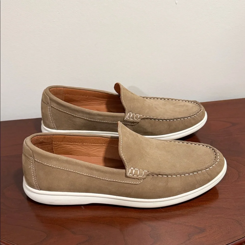 Johnston & Murphy Tan Slip-On Loafers